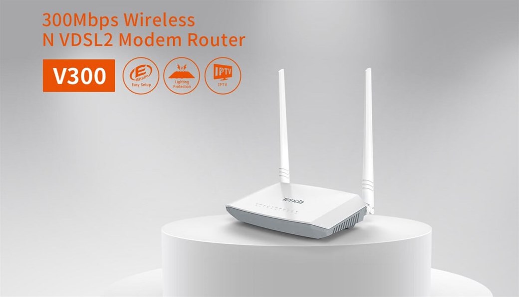 Tenda 300Mbps N VDSL2 V300 MODEM ROUTER
