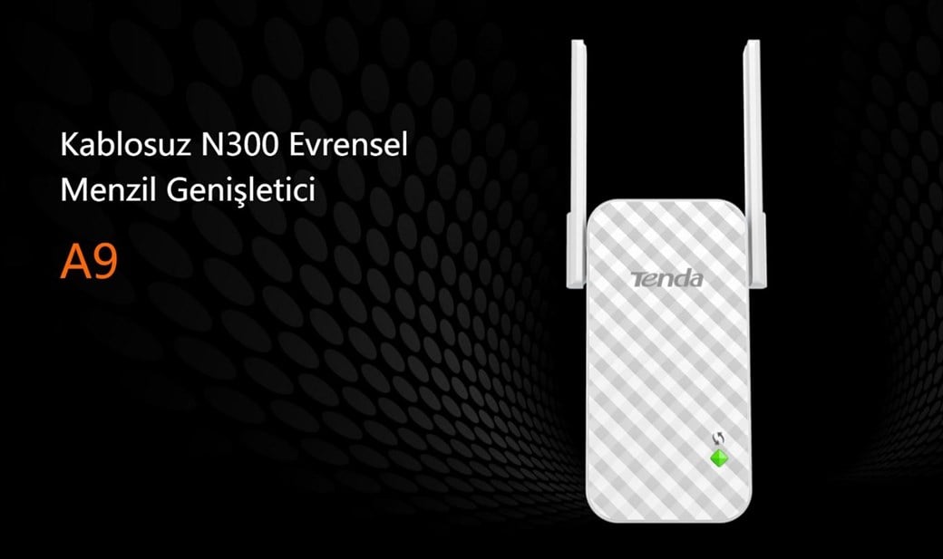 TENDA A9 WIRELESS N300 ALAN GENISLETICI