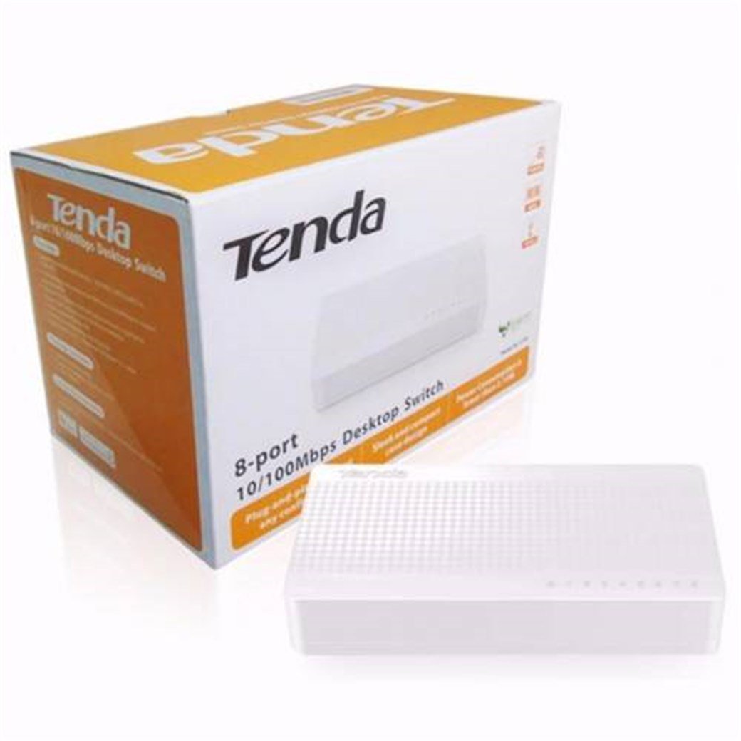 TENDA S108 8 PORT 10/100 YÖNETİLEMEZ SWİTCH