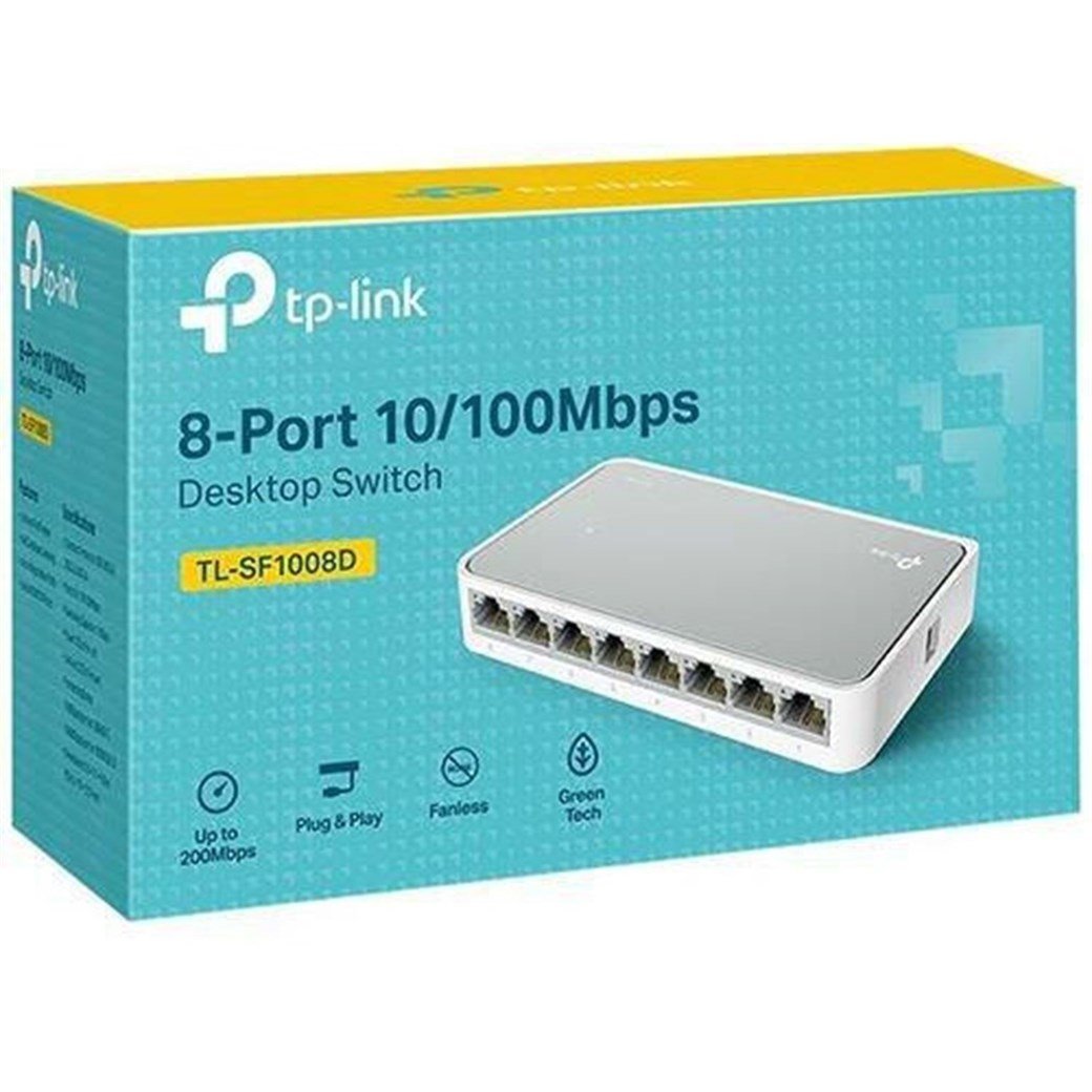 TP-LINK TL-SF1008D 8 PORT 10/100Mbps DESKTOP SWİTCH
