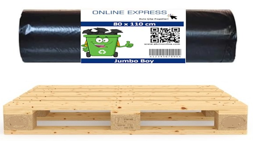 Garbage Bag80*110 JUMBO ÇÖP POŞETİ SİYAH 30x10'LU 350GR