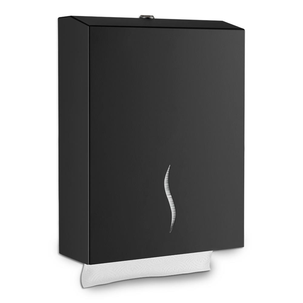 DAYCO METALDAYCO 400LÜ SİYAH ÇELİK DİSPANSER HAVLU APARATI