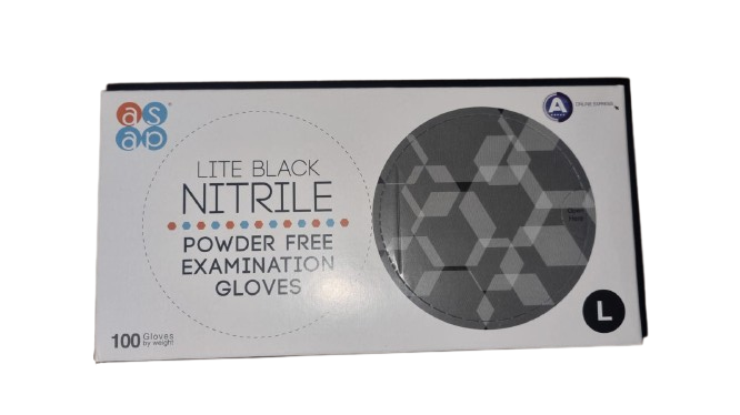 ELDİVEN ÇEŞİTLERİONLINE E. NİTRİL PUDRASIZ SİYAH (L) 100LÜ ELDİVEN