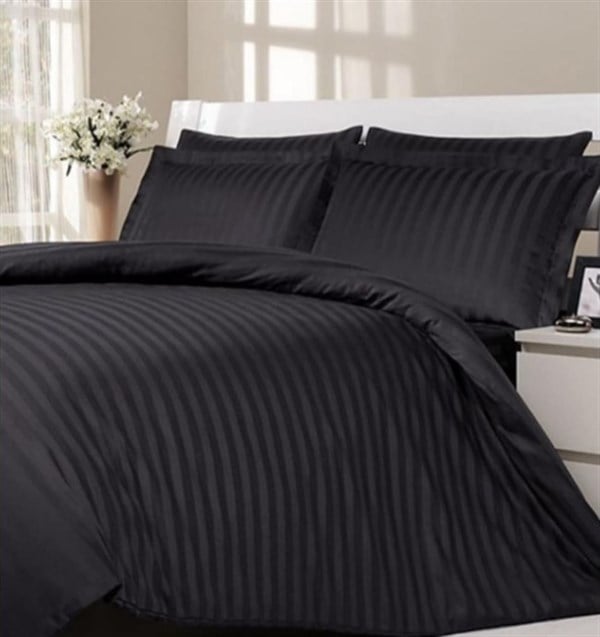 EV TEKSTİLİVAROL JAKARLI YATAK ÖRTÜSÜ ÇİFT KİŞİLİK SİYAH