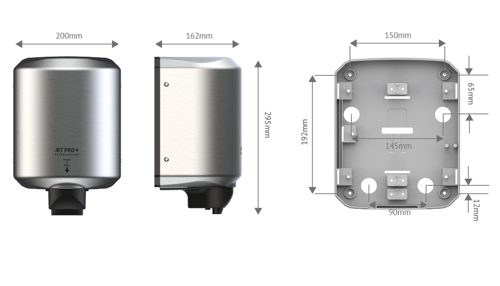 Paper ToolsJET PRO EL KURUTMA MAKİNESİ METALİK ANTRASİT