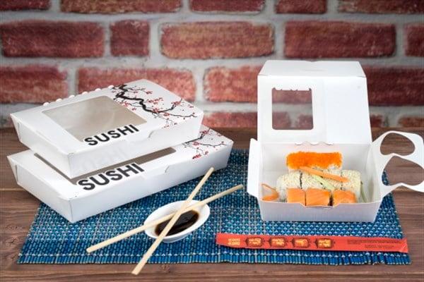 KARTON GIDA KAPLARITREND SUSHI BOX SMALL 200LÜ