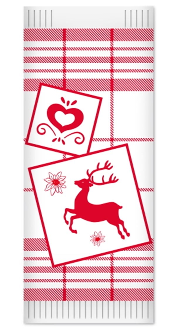 PAKETLENMİŞ SERVİS PEÇETELERİTISSUE 38x38 BUSTA EDELWEISS SERVİS 30'LU