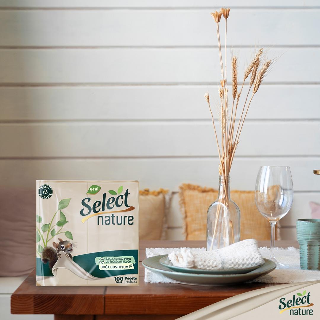 NapkinsS NATURE GARSON KATLAMA PEÇETE 100*12Lİ