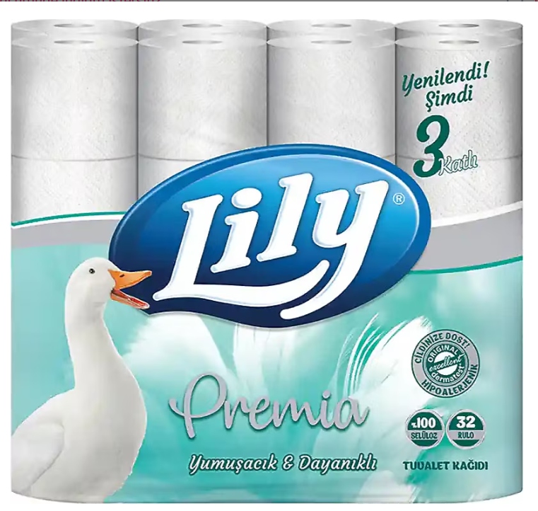 Tuvalet KağıdıLILY PREMIA TUVALET KAĞIDI 32Lİ 3 KATLI