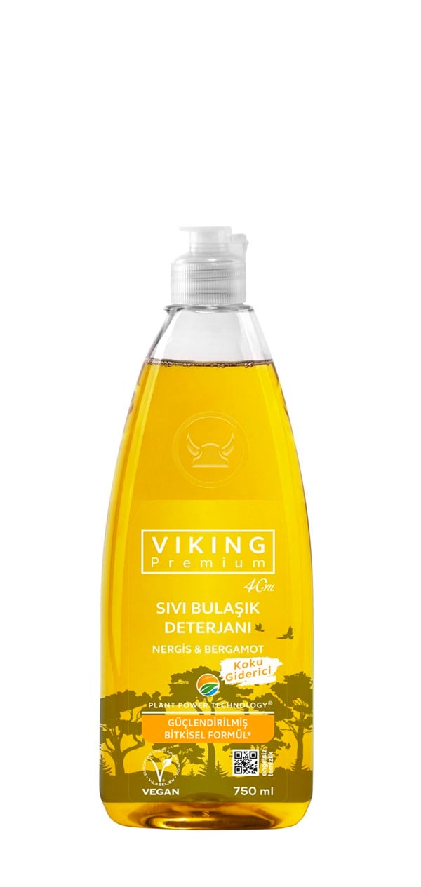 Vegan Doğal TemizlikVİKİNG VEGAN BULAŞIK DETERJANI NEGİRS&BERGAMOT  750ML