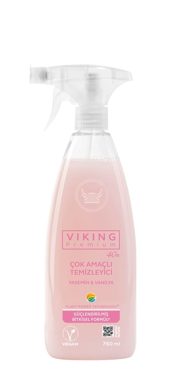 Vegan Doğal TemizlikVİKİNG VEGAN ÇOK AMAÇLI SPREY YASEMİN&VANİLYA 750ML