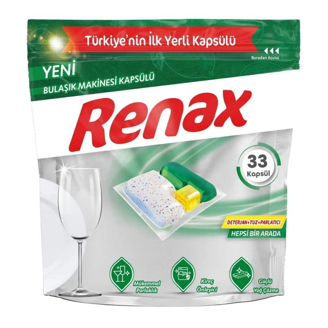 RENAX BULAŞIK MAK. KAPSÜLÜ 33'LÜ P*6