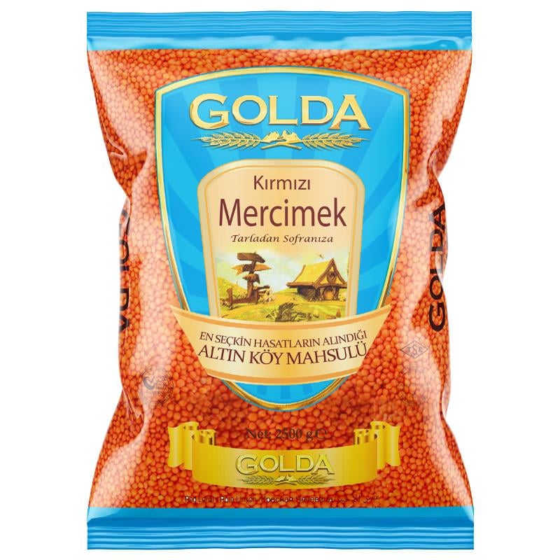 Golda Yerli Kırmızı Mercimek 2500g