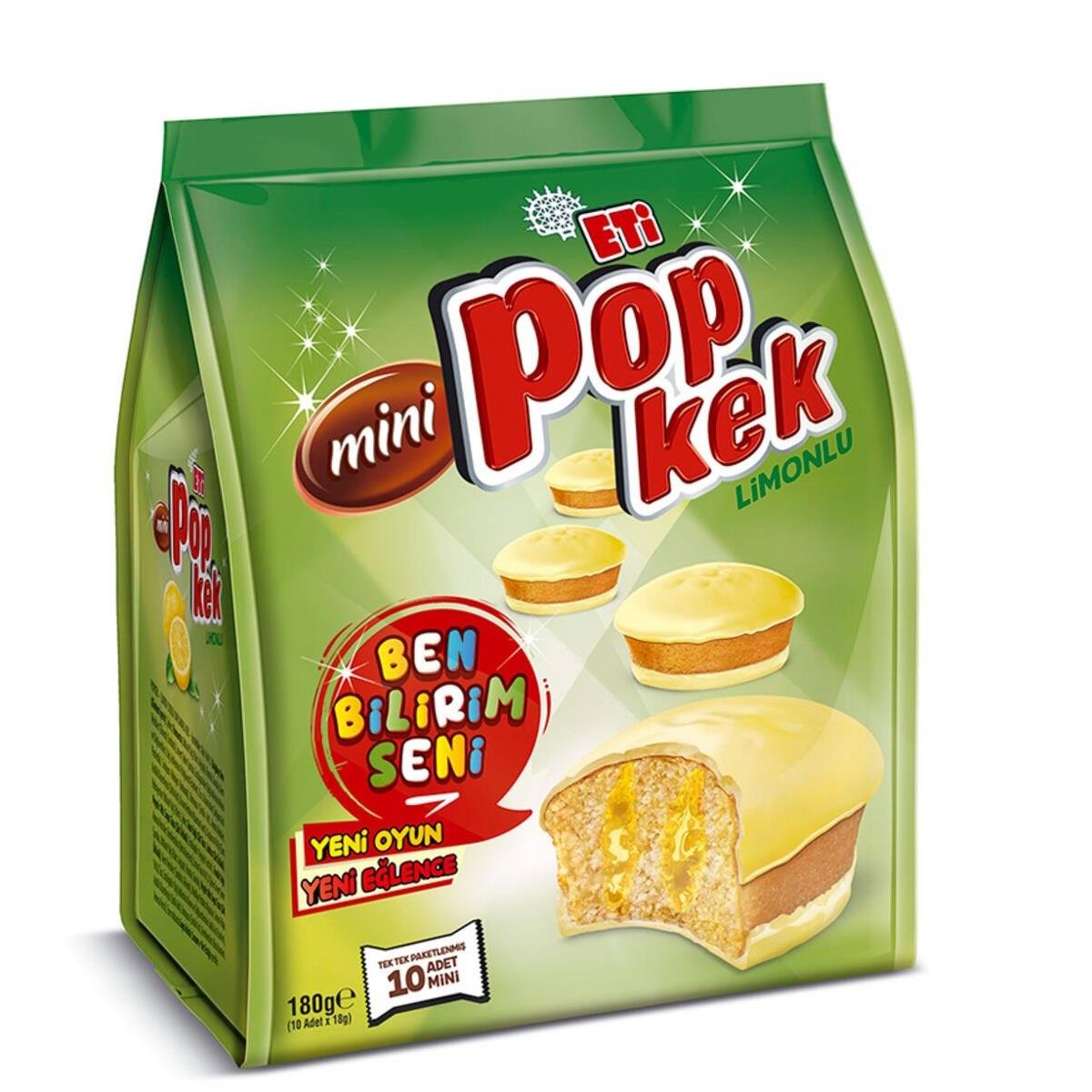 Eti Popkek Limonlu Mini 10 Adet 180g