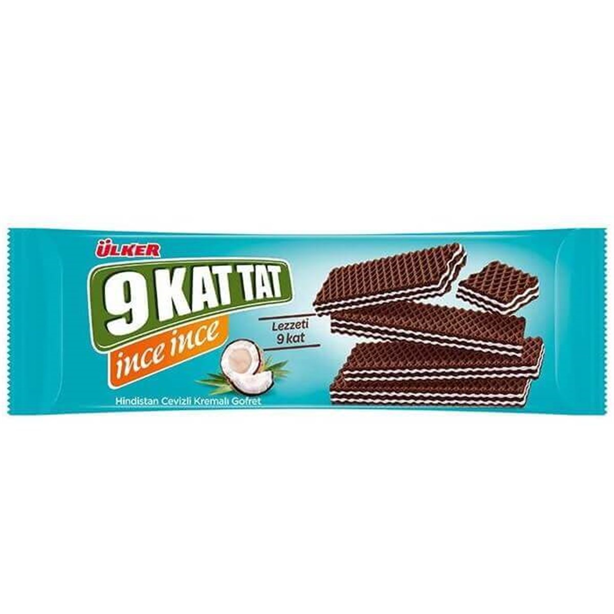 Ülker 9 Kat Tat ince 114g Hindistan Cevizli Gofret