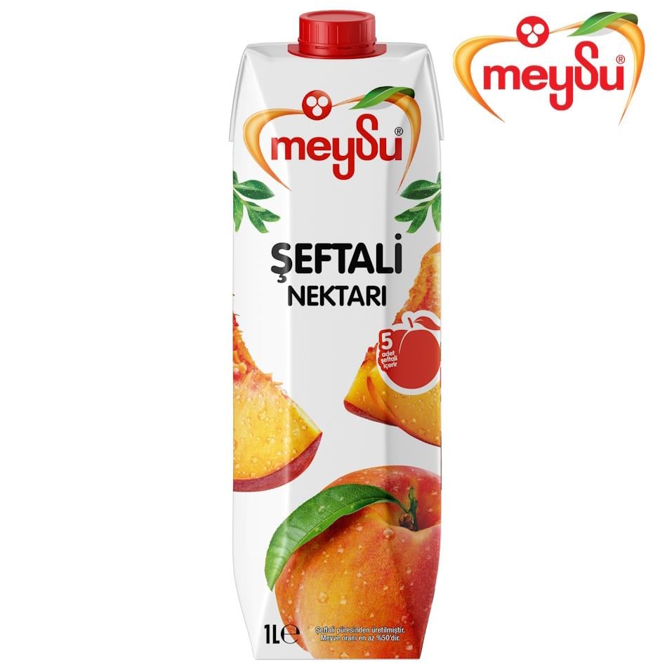 Meysu 1L Şeftali Nektarı Meyve Suyu
