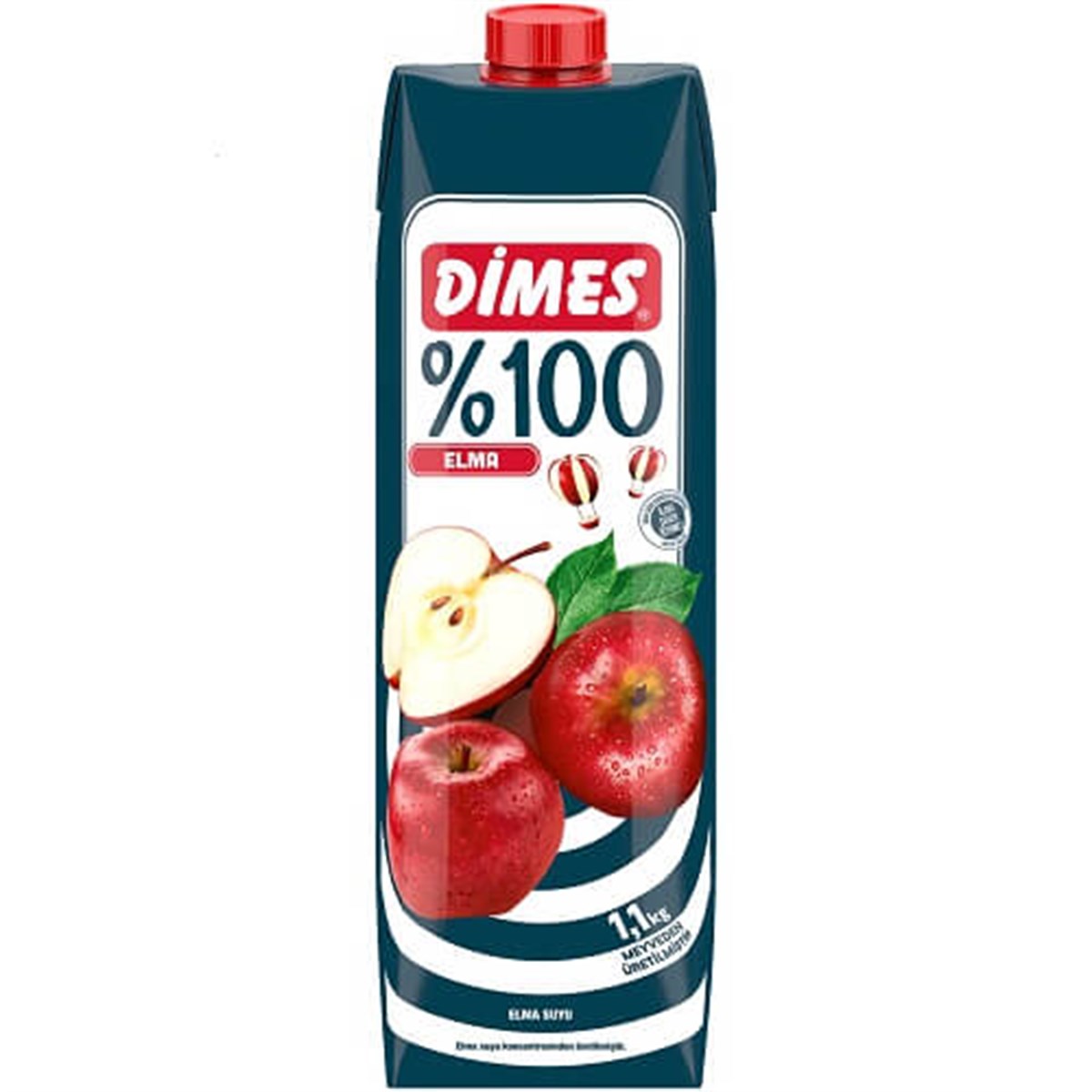 Dimes Meyve Suyu 1L %100 Elma Vişne