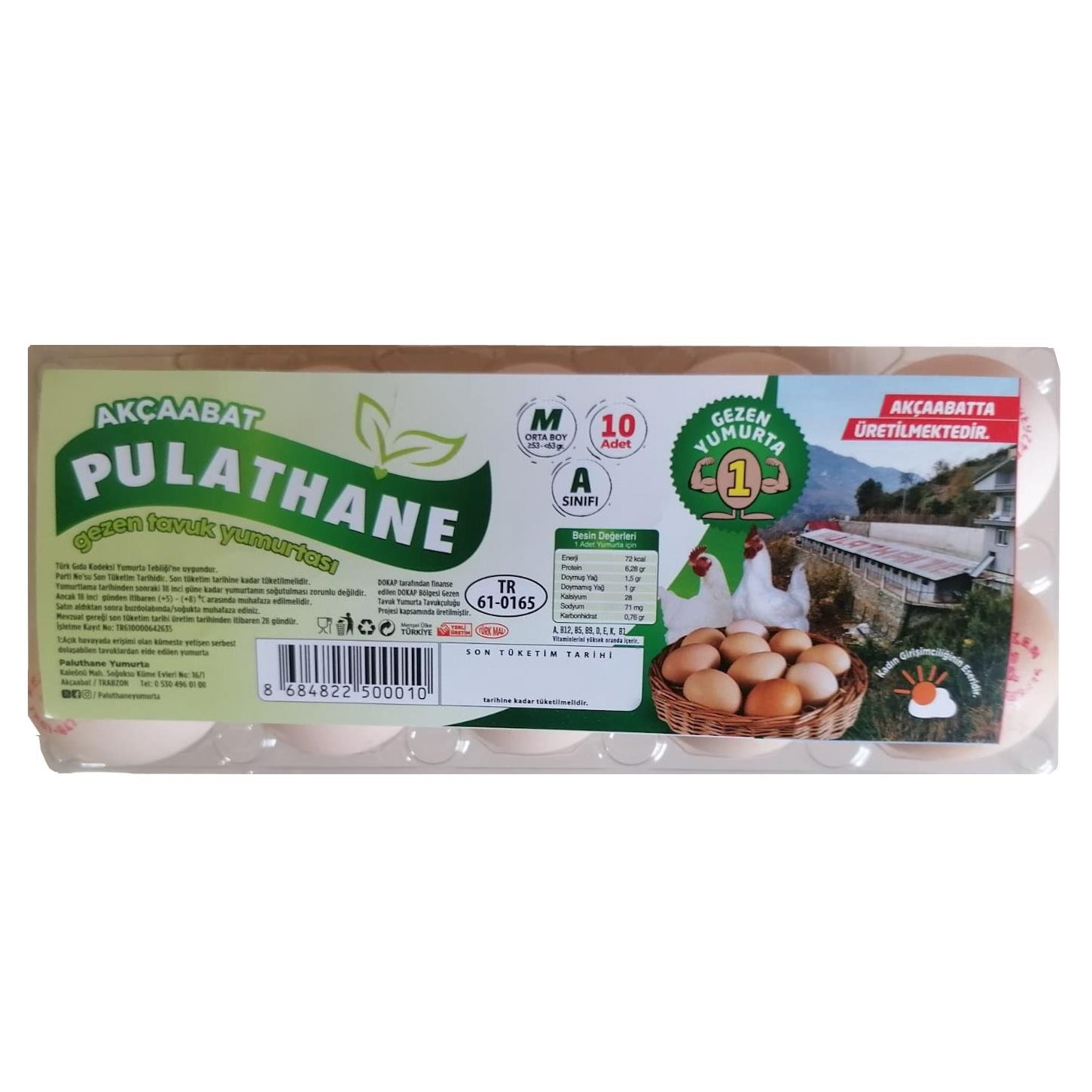 Pulathane Gezen Tavuk Yumurtası 10'lu Paket Yumurta