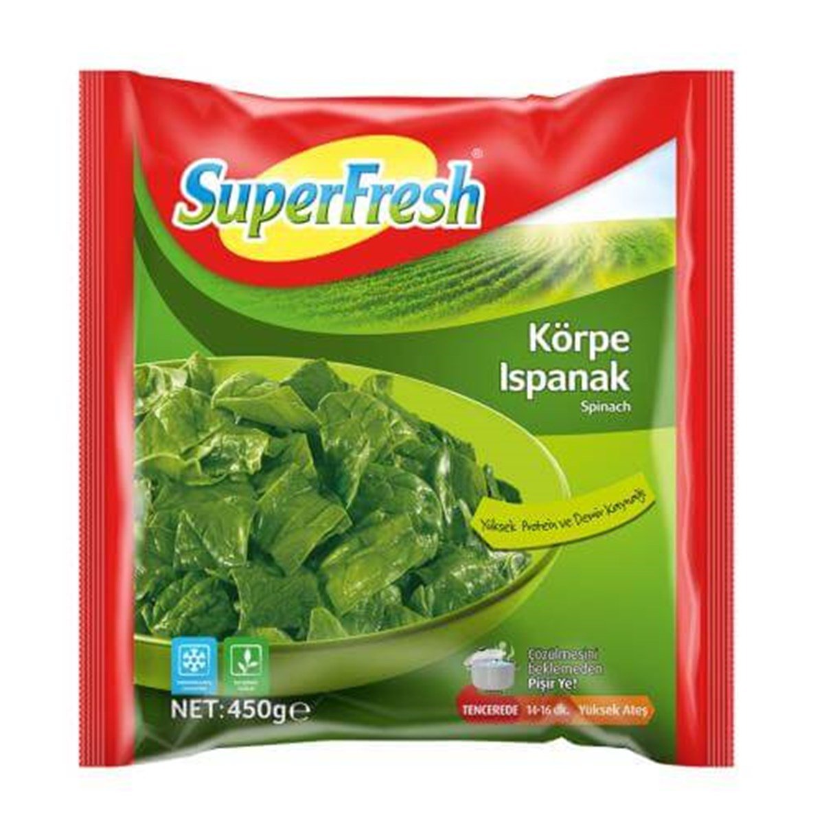 SÜPERFRESH 450 GR ISPANAK 1*16