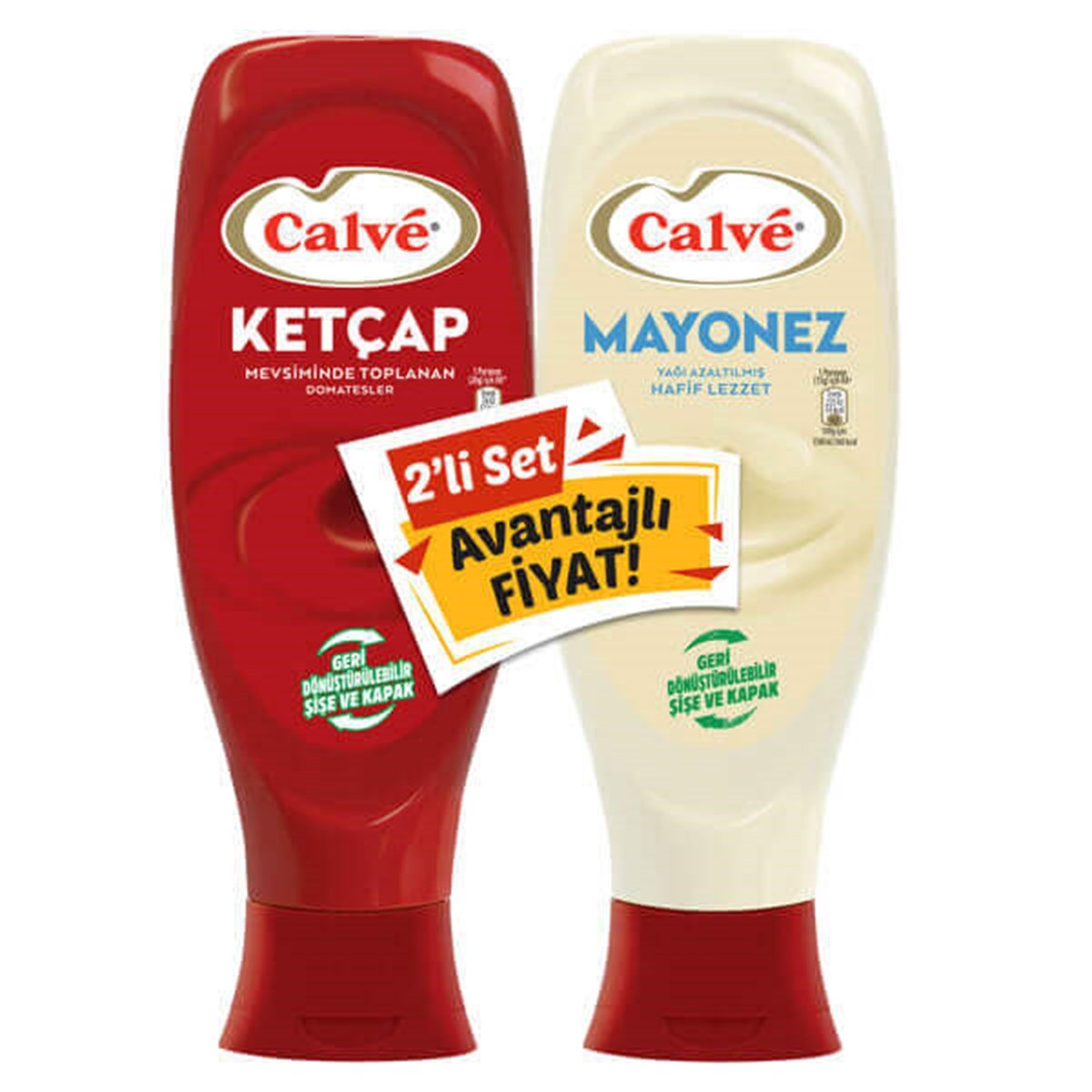 CALVE KETÇAP+LIGHT MAYONEZ 2 LI SET 1140 GR 