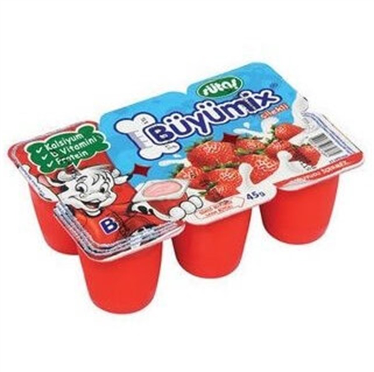 SÜTAS BÜYÜMIX 6X45GR ÇILEKLI