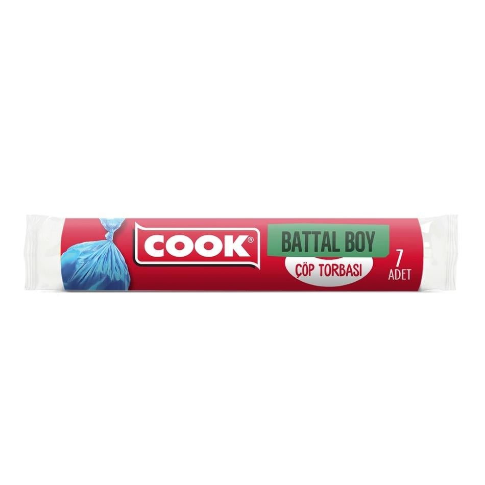 Cook Ekonomik Çöp Torbası Battal Boy 75 x 90 cm 7 Adet