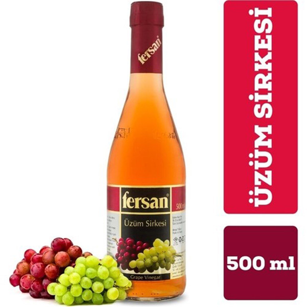 Fersan Sirke 500ml Üzüm Sirkesi Cam