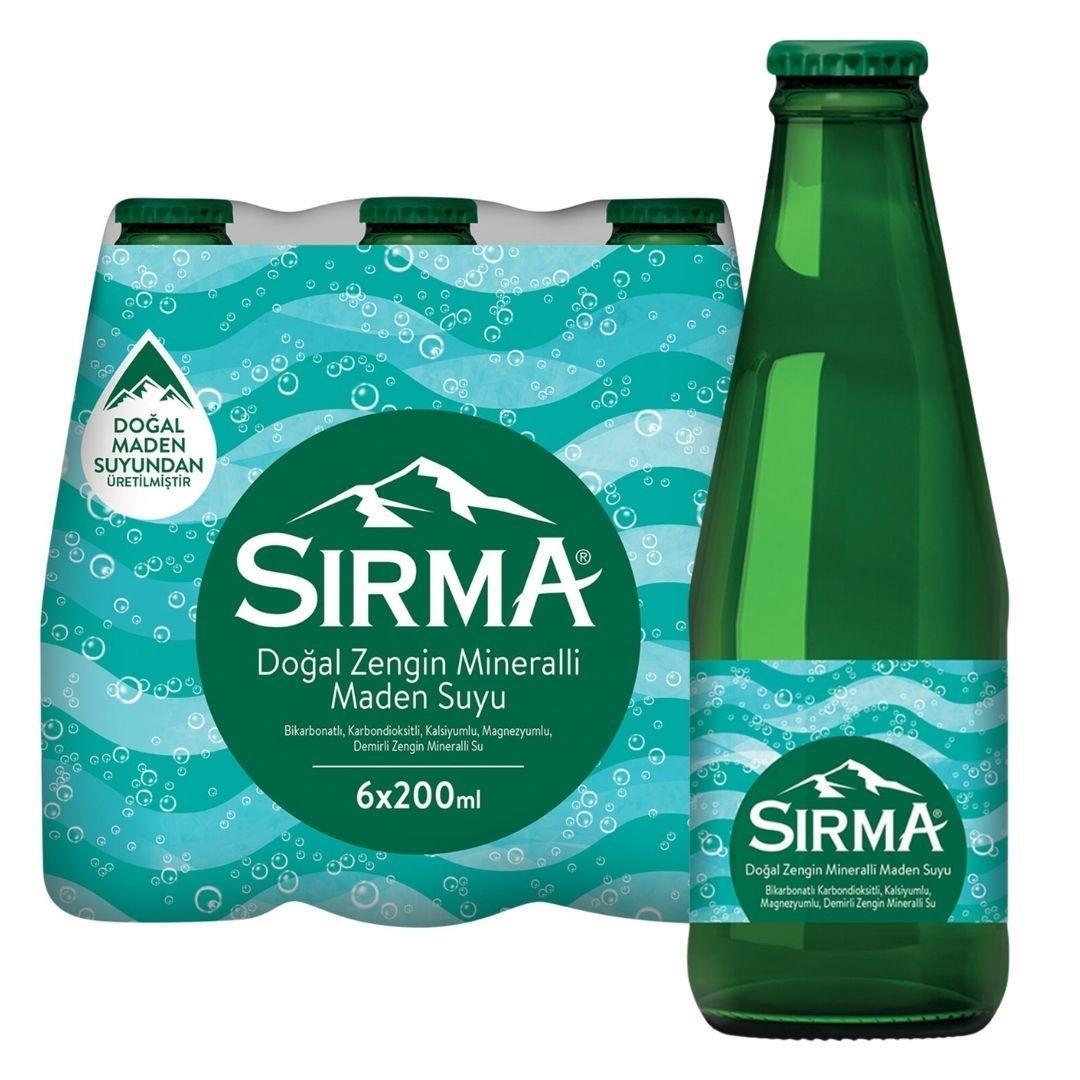 Sırma Sade Soda 6 x 200ml Doğal Mineralli Su