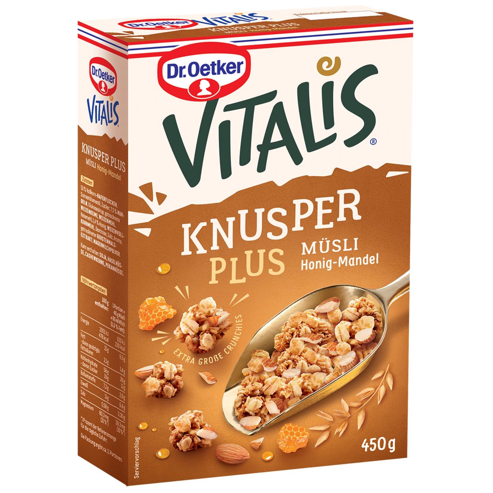 DR OETKER VİTALİS BAL BADEM ÇİKOLATA 450 GR*7