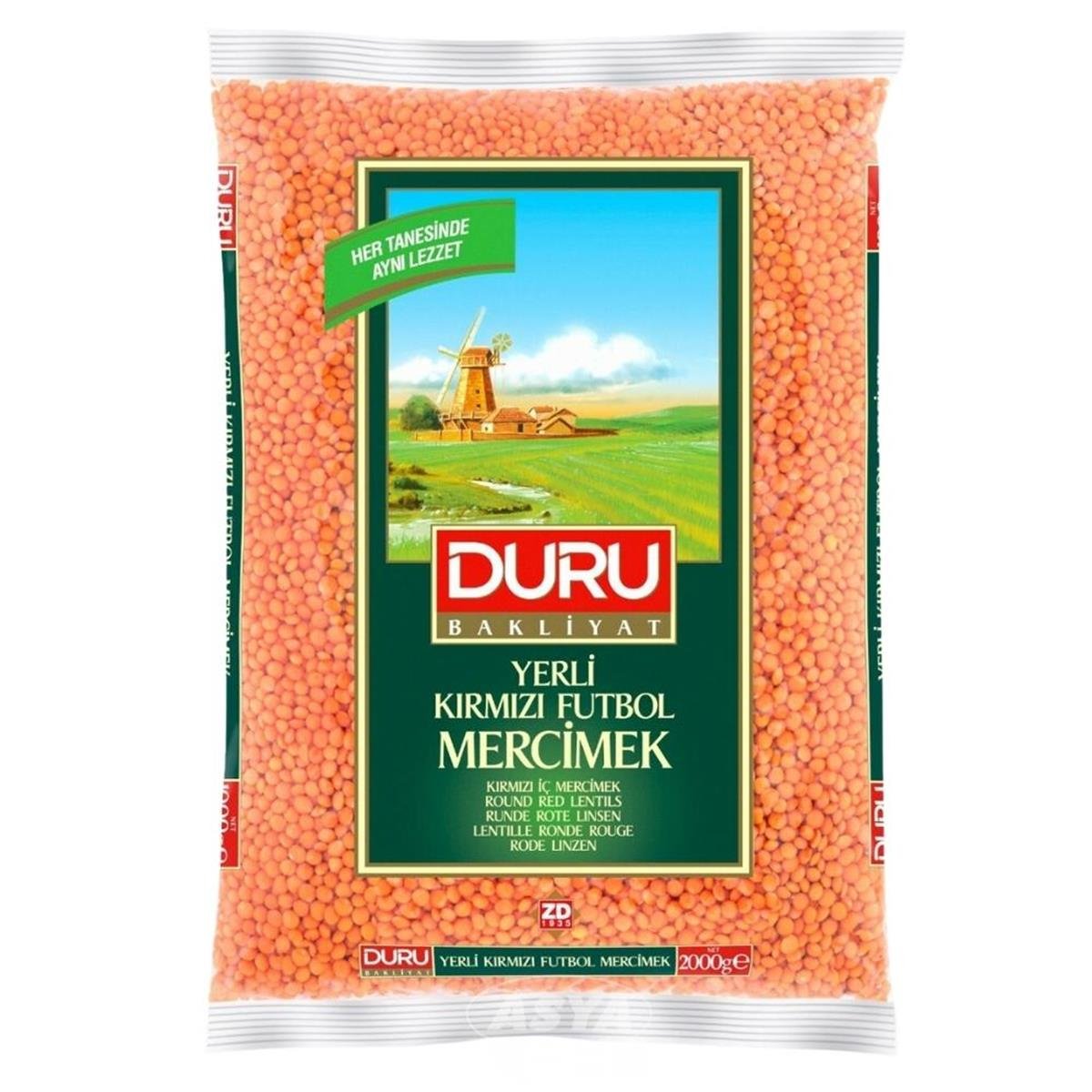 DURU BAKL.2 KG KIRMIZI FUTBOL MERCIMEK