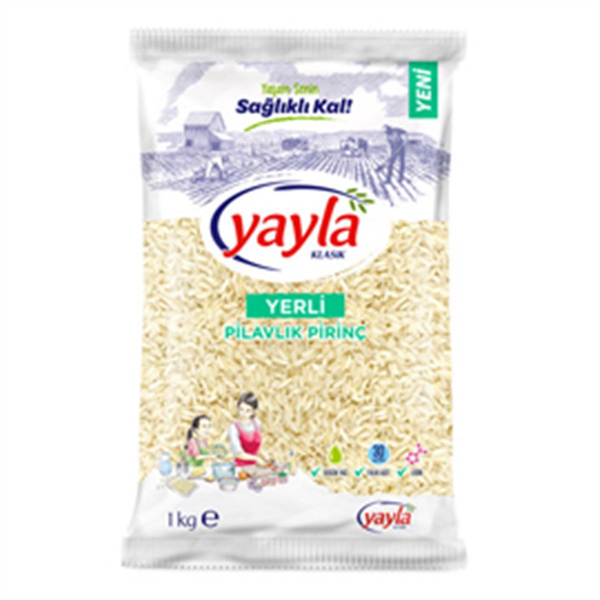 YAYLA YERLI PIRINÇ 1 KG PILAVLIK*16