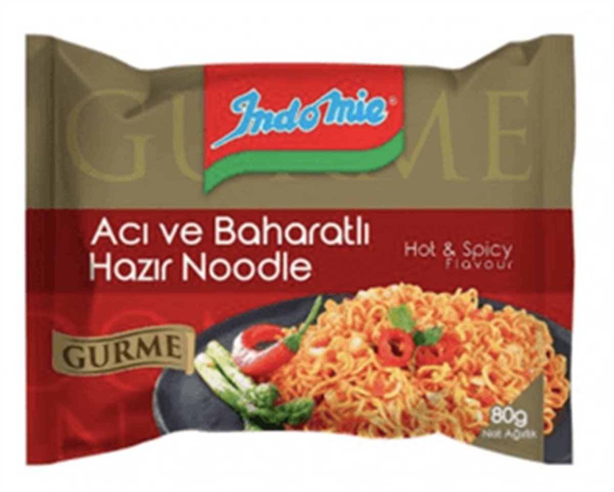 INDO MIE 80 GR PAKET ACI VE BAHARATLI HAZIR NOO