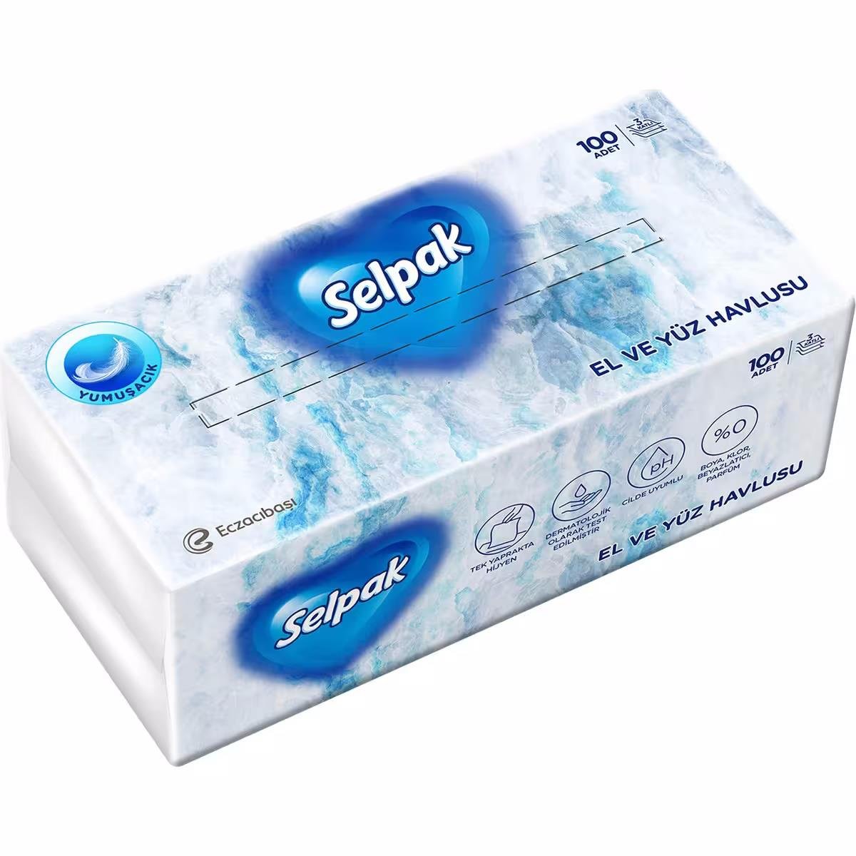 SELPAK EL YÜZ HAVLUSU 100 LU PEÇETE 1*12