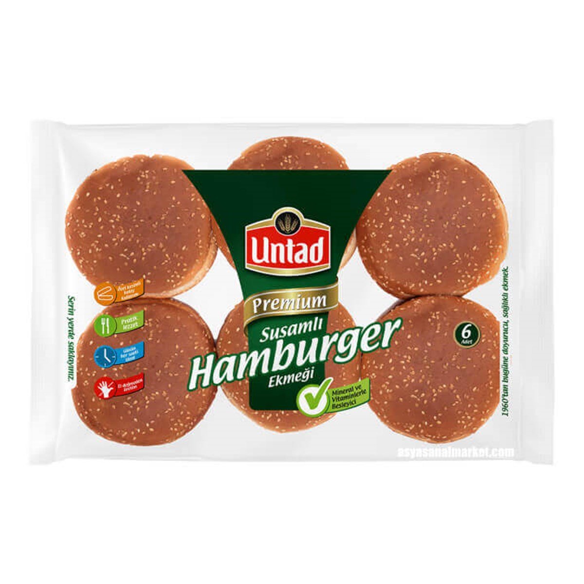 UNTAD PREMIUM HAMBURGER SUSAMLI 6*85 GR