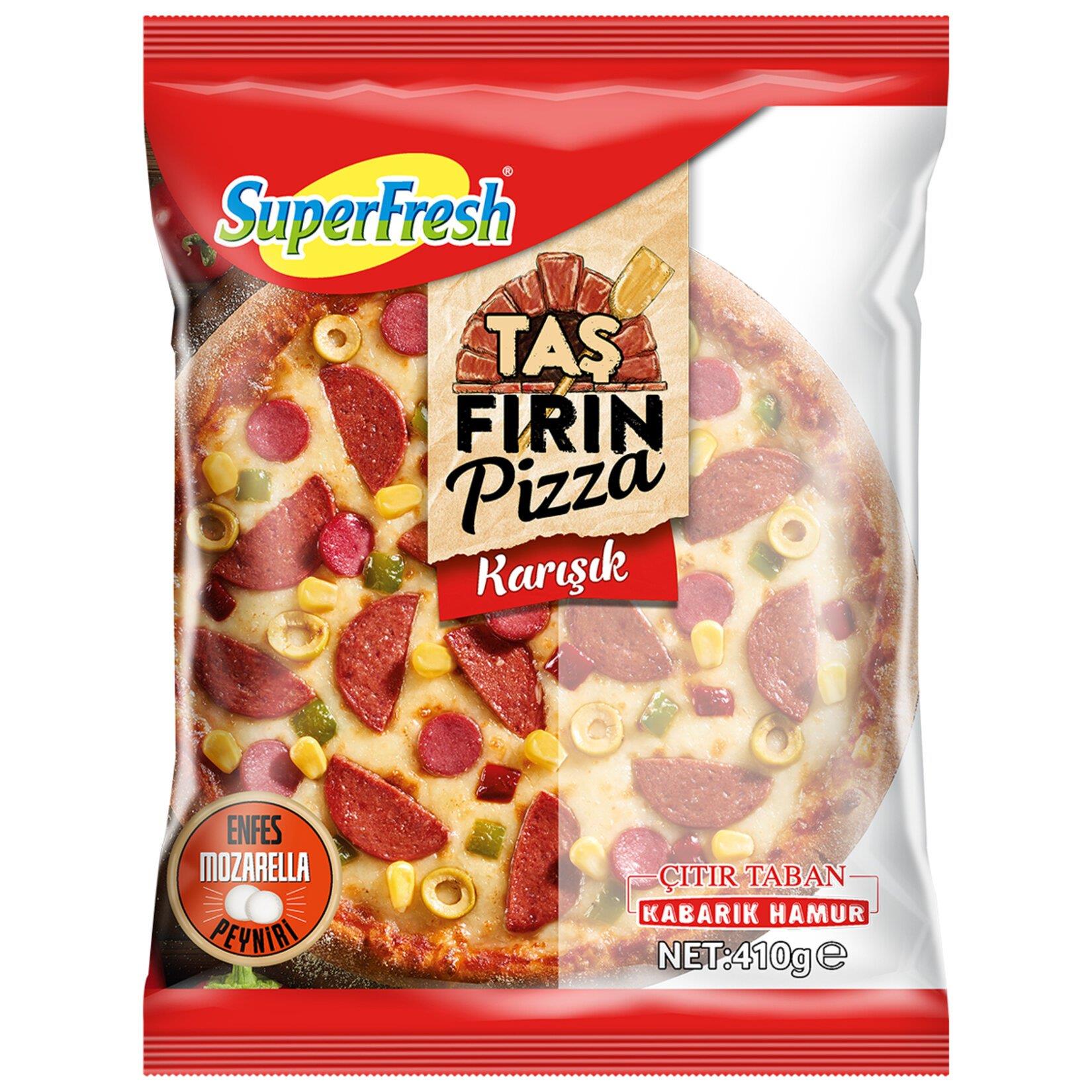 SÜPERFRESH TAŞFIRIN KARIŞIK PİZZA 22CM 410GR