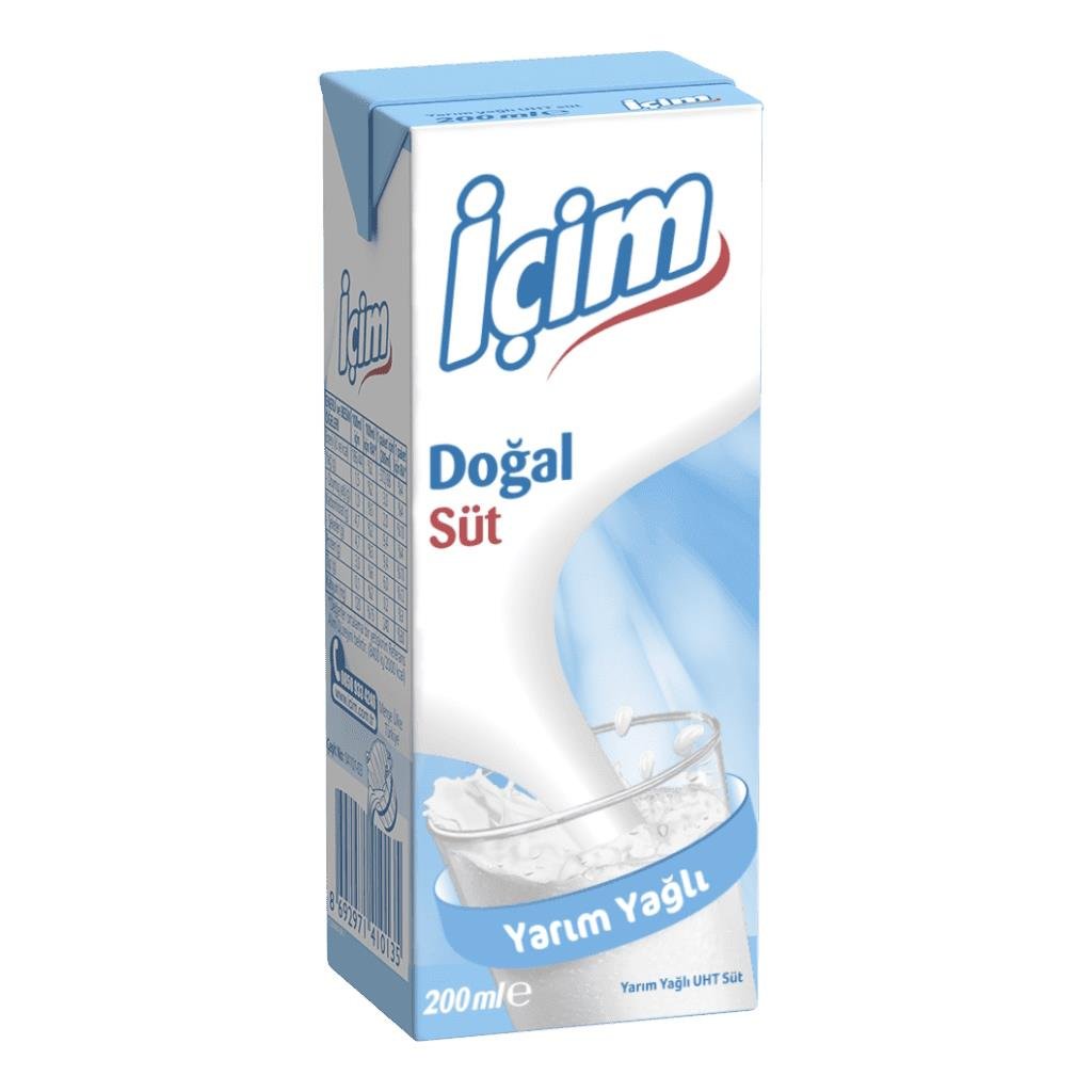 IÇIM SÜT YARIM YAGLI 200 ML KL 1*27
