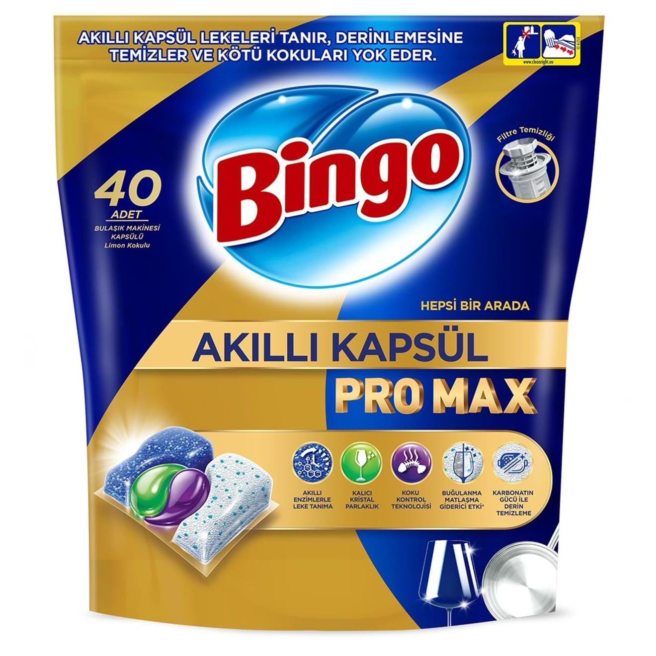 BINGO AKILLI  BULASIK KAP. PRO MAX 40*5