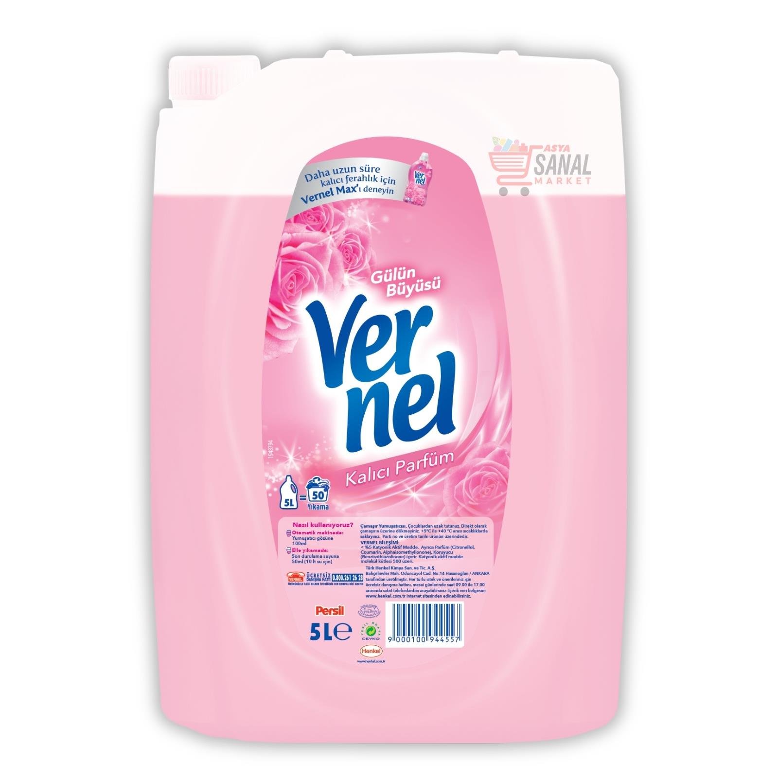 Vernel Yumuşatıcı 5 L Taze Gül