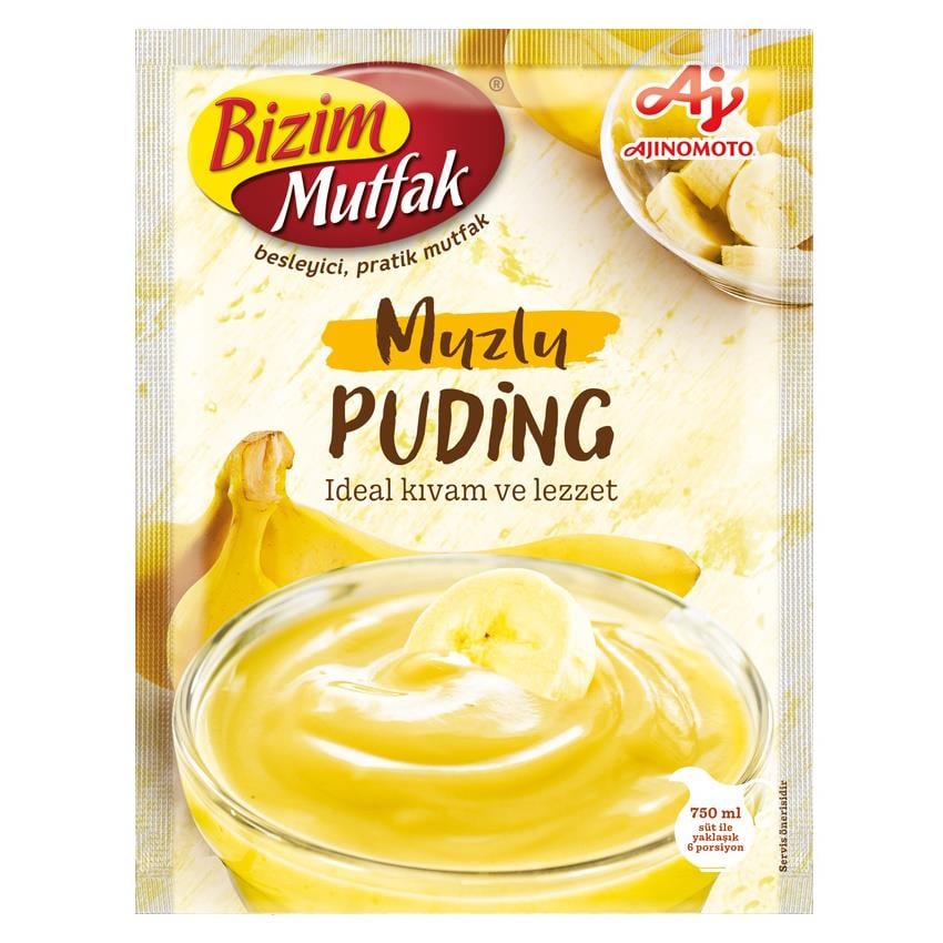 ÜLKER BİZİM PUDİNG MUZLU 120 GR 1*12