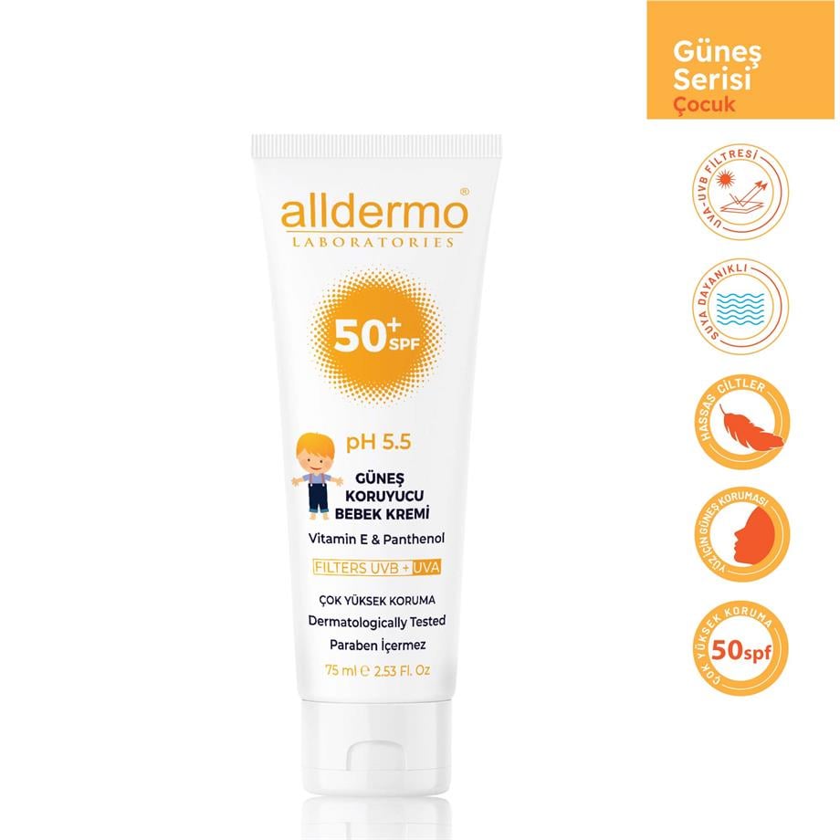 Alldermo - ALLDERMO BEBEK GÜNEŞ KREMİ SPF50+ 70 ML