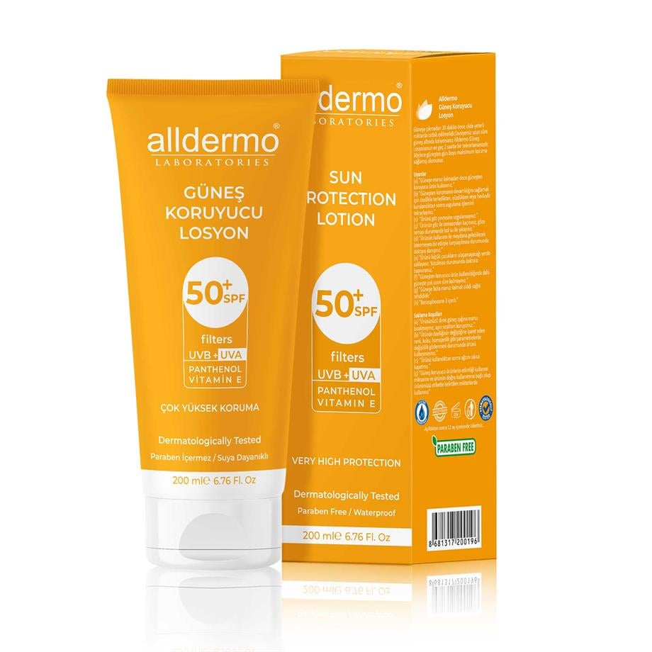 Alldermo - ALLDERMO GÜNEŞ LOSYONU SPF50+ 200 ML