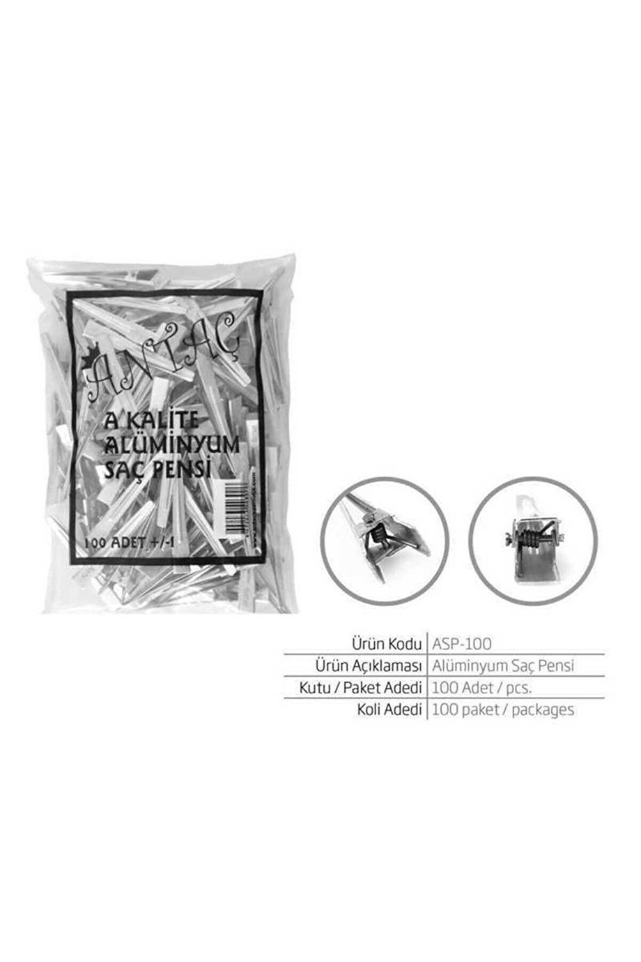 Antaç - ANTAÇ SAÇ PENSİ 100 LÜ ALİM.