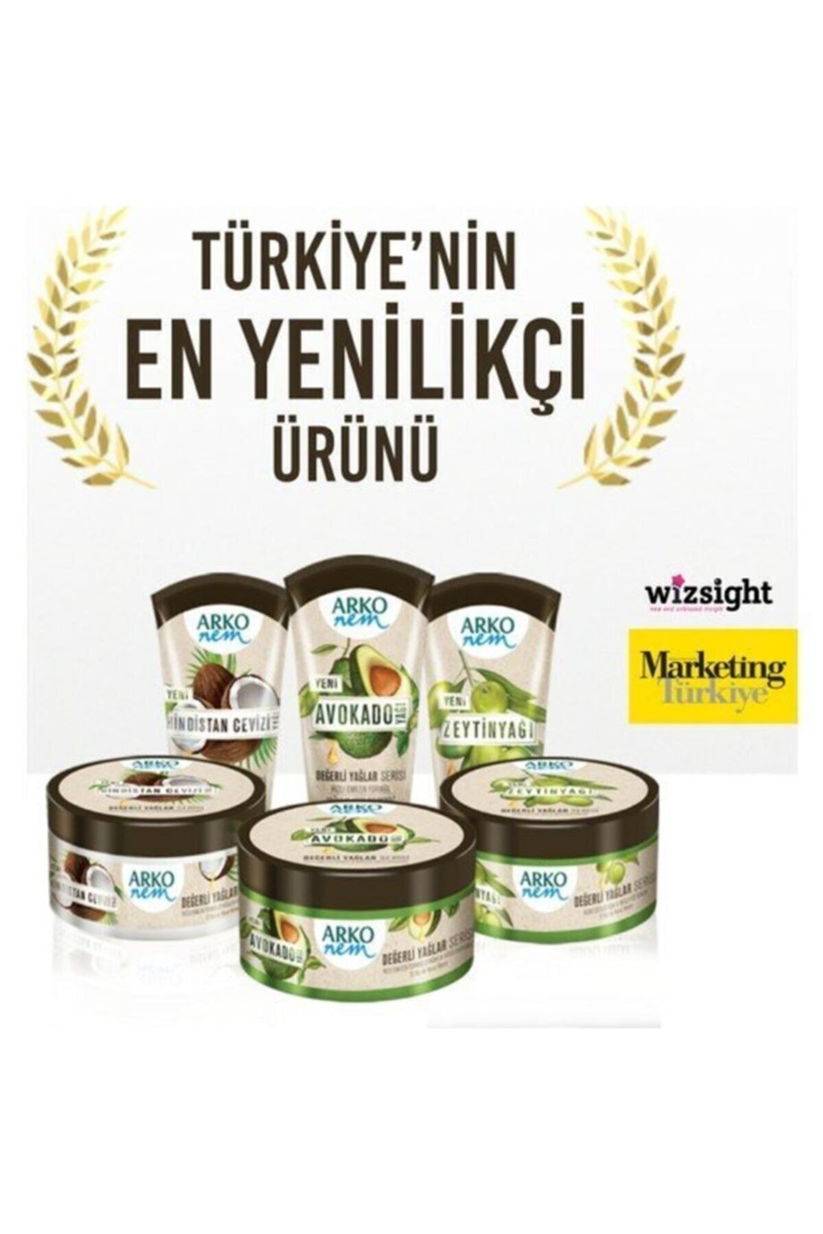 Arko Değerli Yağlar Hindistan Cevizi Nem Krem 60 Ml