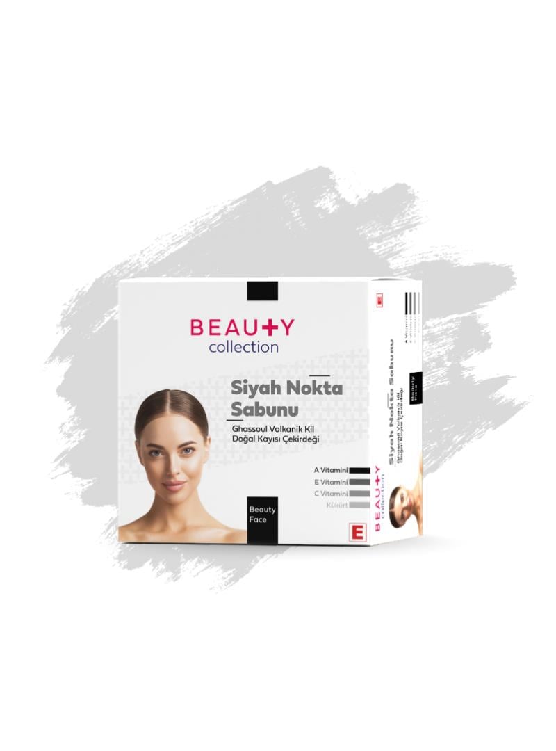Beauty - Beauty Collection Siyah Nokta Sabunu Volkanik Kil Doğal Kayısı Çekirdeği 90gr