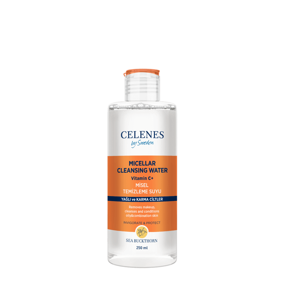 Celenes By Sweden - CELENES MAKYAJ TEMİZLEME SUYU VİTAMİN C YAĞLI/KARMA CİLTLER 250 ML