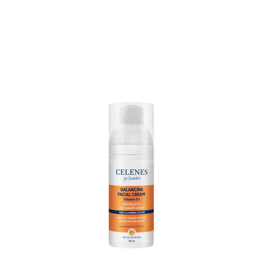 Celenes By Sweden - CELENES VİTAMİN C YAĞLI/KARMA CİLTLER YÜZ KREMİ 50 ML