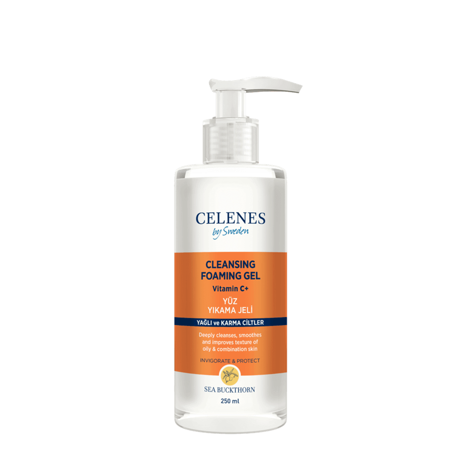 Celenes By Sweden - CELENES YÜZ YIKAMA JELİ VİTAMİN C YAĞLI/KARMA CİLTLER 250 ML