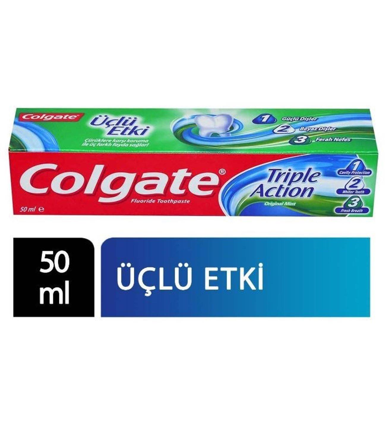 Colgate - COLGATE DİS MACUNU 3LÜ ETKİ 50ML