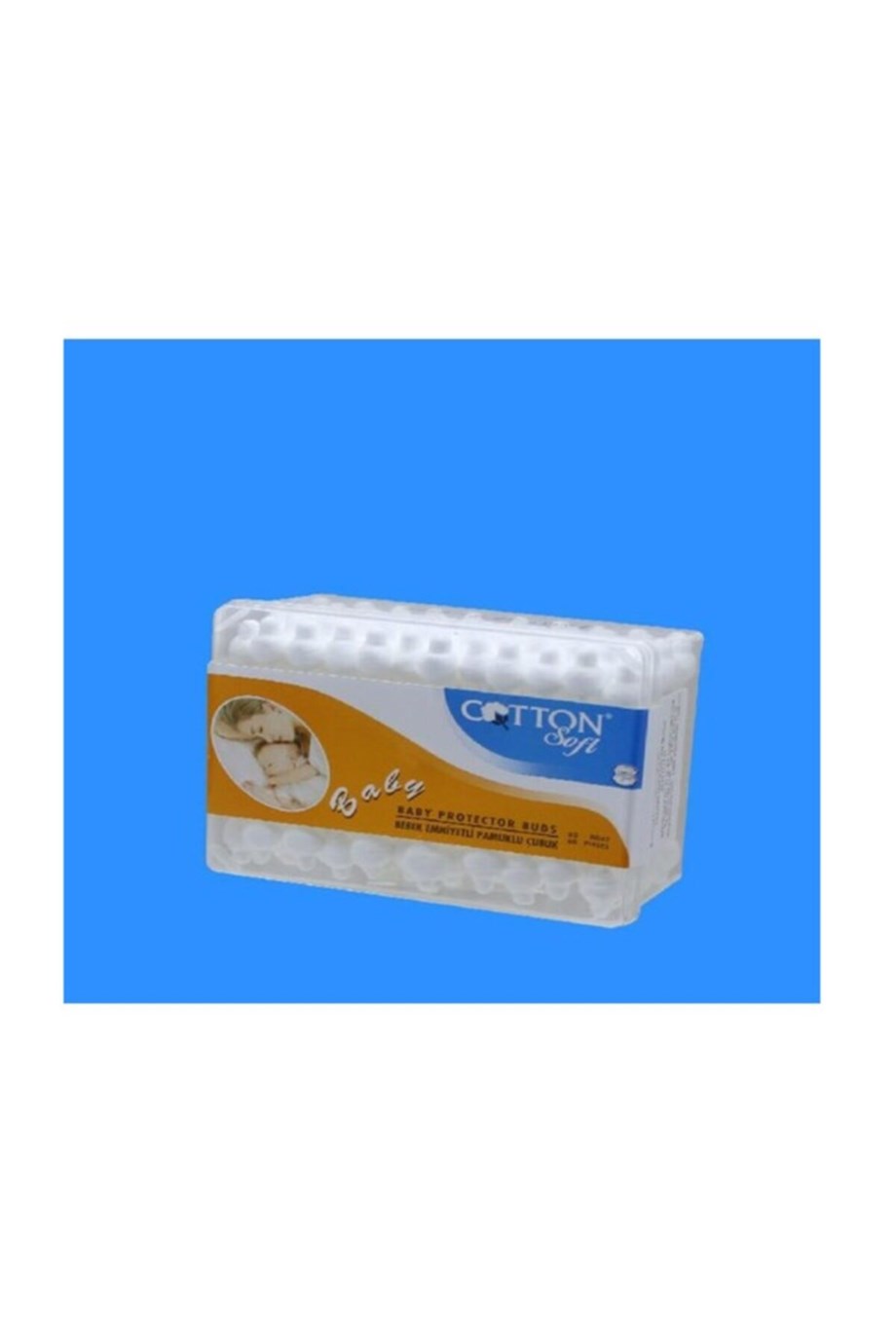 Cotton - Cotton Soft Bebekler Için Kulak Çubuğu 60 Adet
