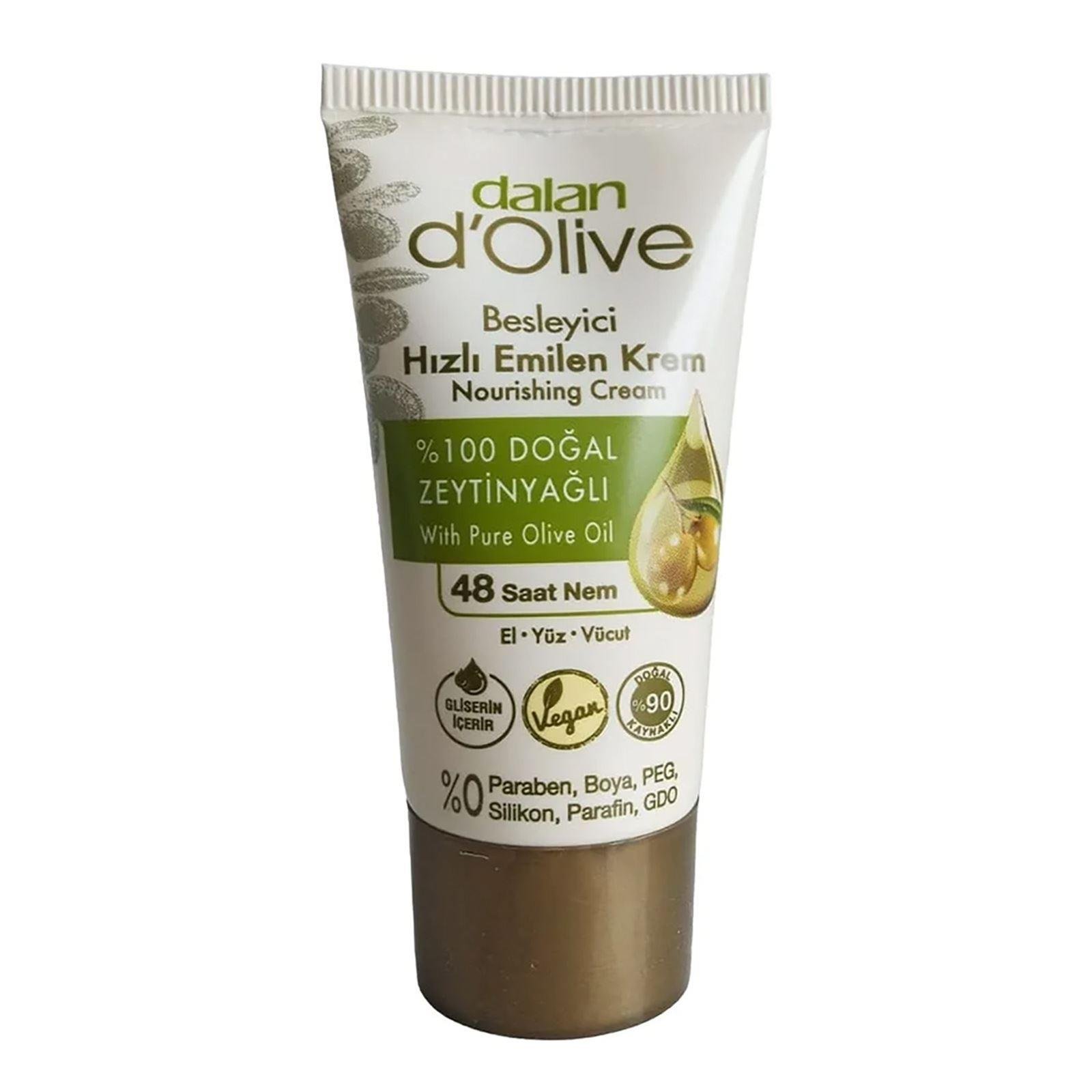 Dalan - Dalan Dolive Mini Zeytinyağlı Hızlı Emilen 20 Ml Tüp Krem